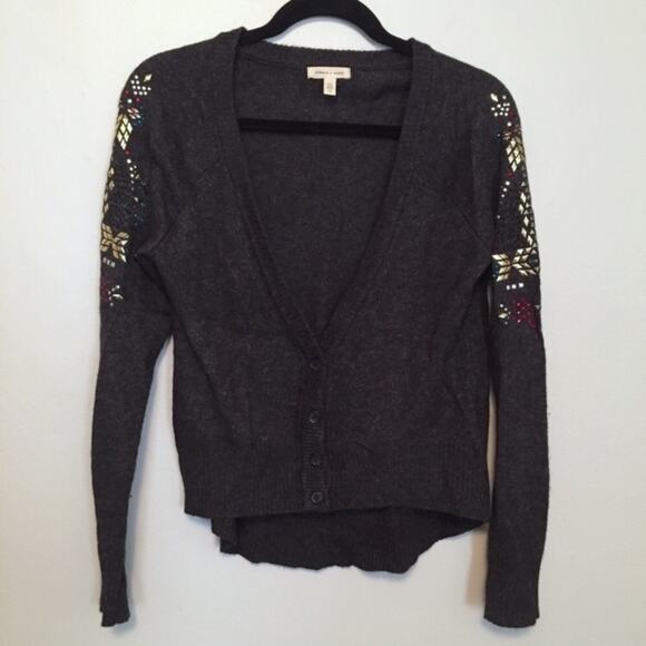silence + noise jeweled cardigan - Picture 1 of 4